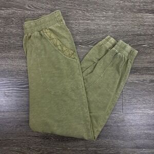 Daily Practice Anthropologie Joggers Womens‎ XS Green Drop Crotch Lounge Hi Rise